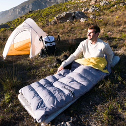 Спальный мешок Naturehike Cicada Wing CW700 с капюшоном, размер L, черный, молния справа (CNK2450WS0