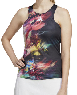 Женский топ теннисный Adidas Melbourne Tennis Y-Tank Top - черный