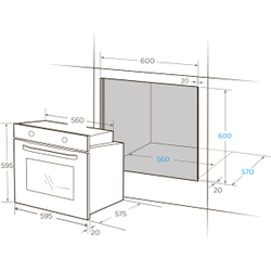 Электрический духовой шкаф Midea MO 57103 GB