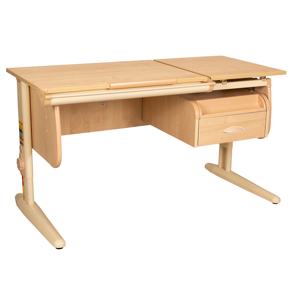 Растущая парта Дэми СУТ 25 с навесной тумбой (1200×610 мм)