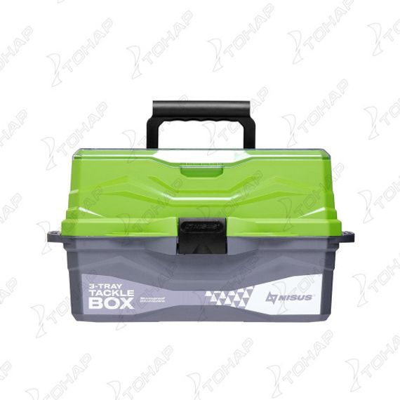 Ящик для снастей NISUS Tackle Box трехполочный зеленый (N-TB-3-G)