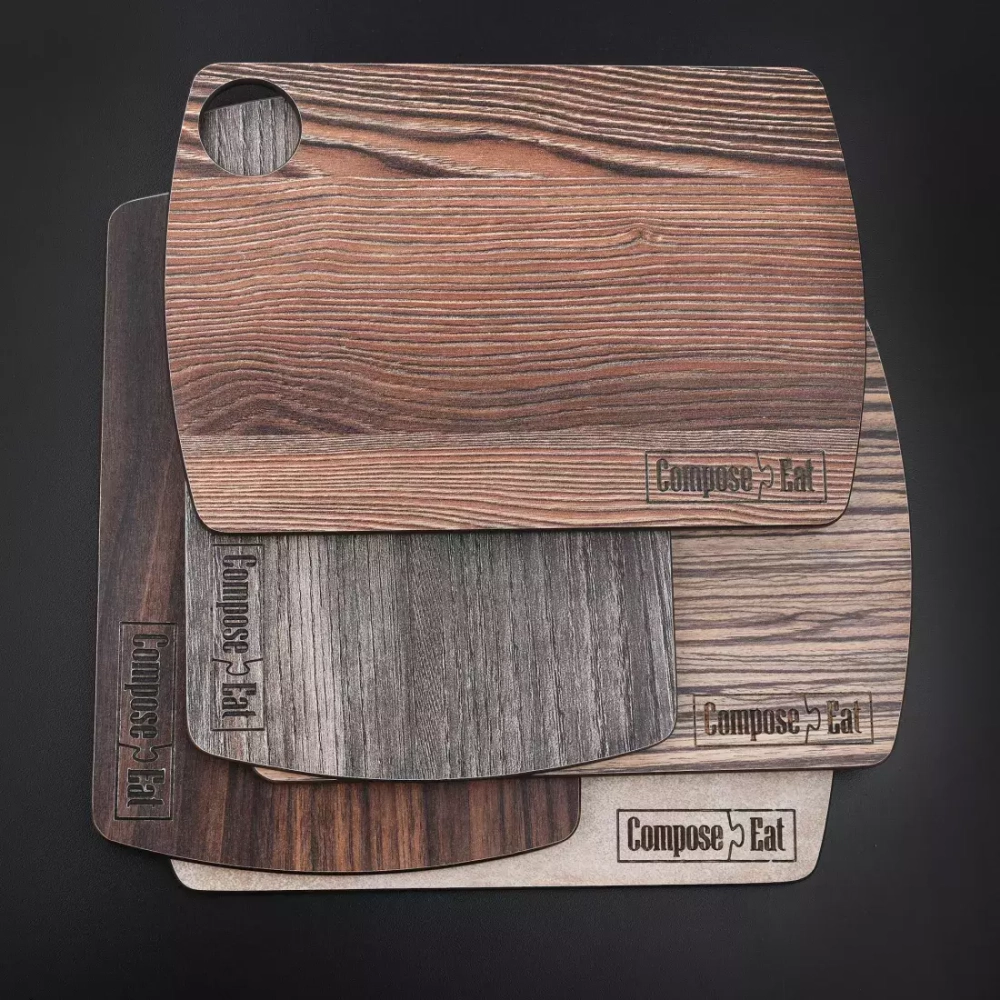 Доска разделочная 22х15см ComposeEat Fashion порфир кремовый