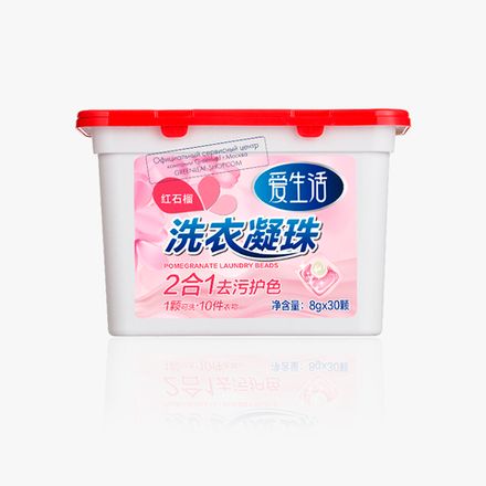 Капсулы для стирки белья гелевые "Красный гранат" iLiFE (8 гр.х30) (0.50PV+купон)