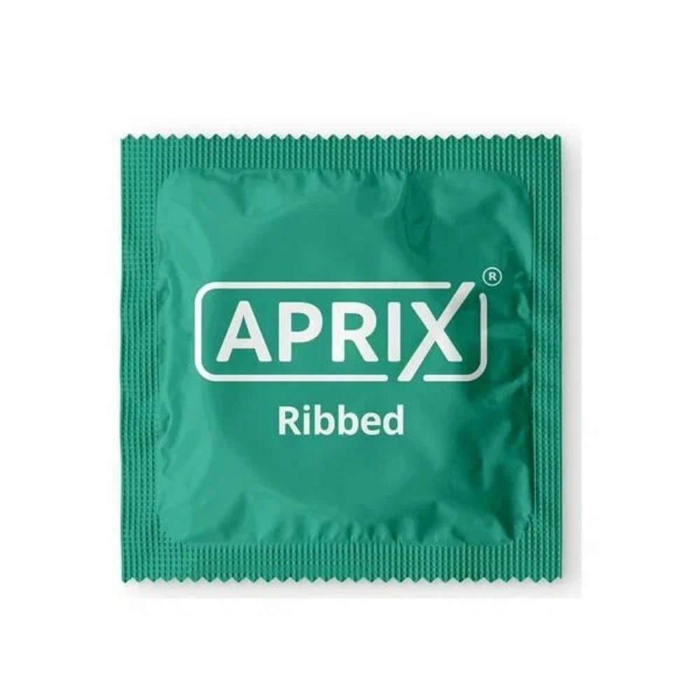Презервативы APRIX Ribbed ребристые (2 упаковки по 12 шт.)