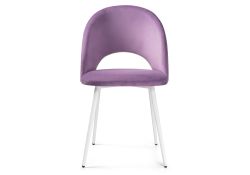 Стул на металлокаркасе Ирре сиреневый / белый глянец