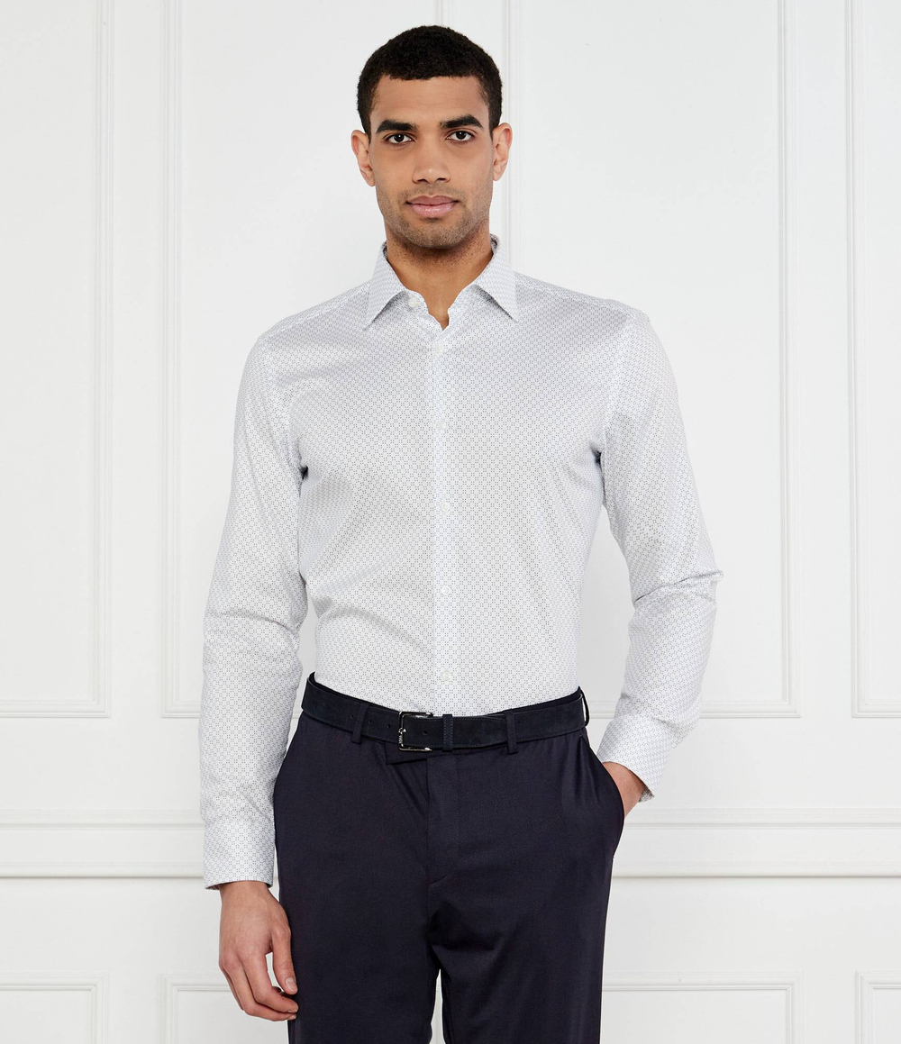 Рубашка H-HANK-kent-C1-214 BOSS BLACK - белый(50539184)