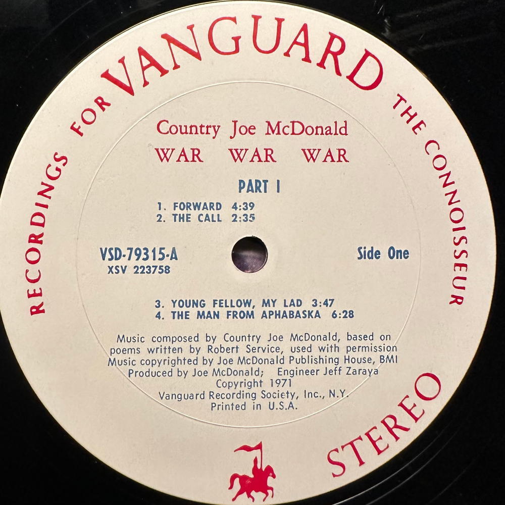 Country Joe McDonald - War War War (США 1971г.)