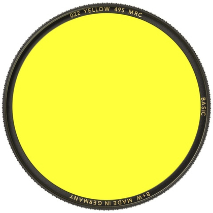 B+W BASIC 022 Yellow MRC 495 77mm. Светофильтр для черно-белой съемки