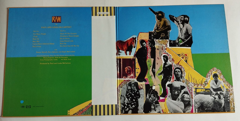 Винтажная виниловая пластинка LP Paul and Linda McCartney Ram (Japan 1975) (Obi) (NM)