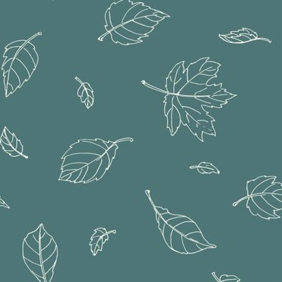 листопад на тёмно-бирюзовом