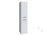 Шкаф Мадрид 0;5 с 2 ящ. (белый)