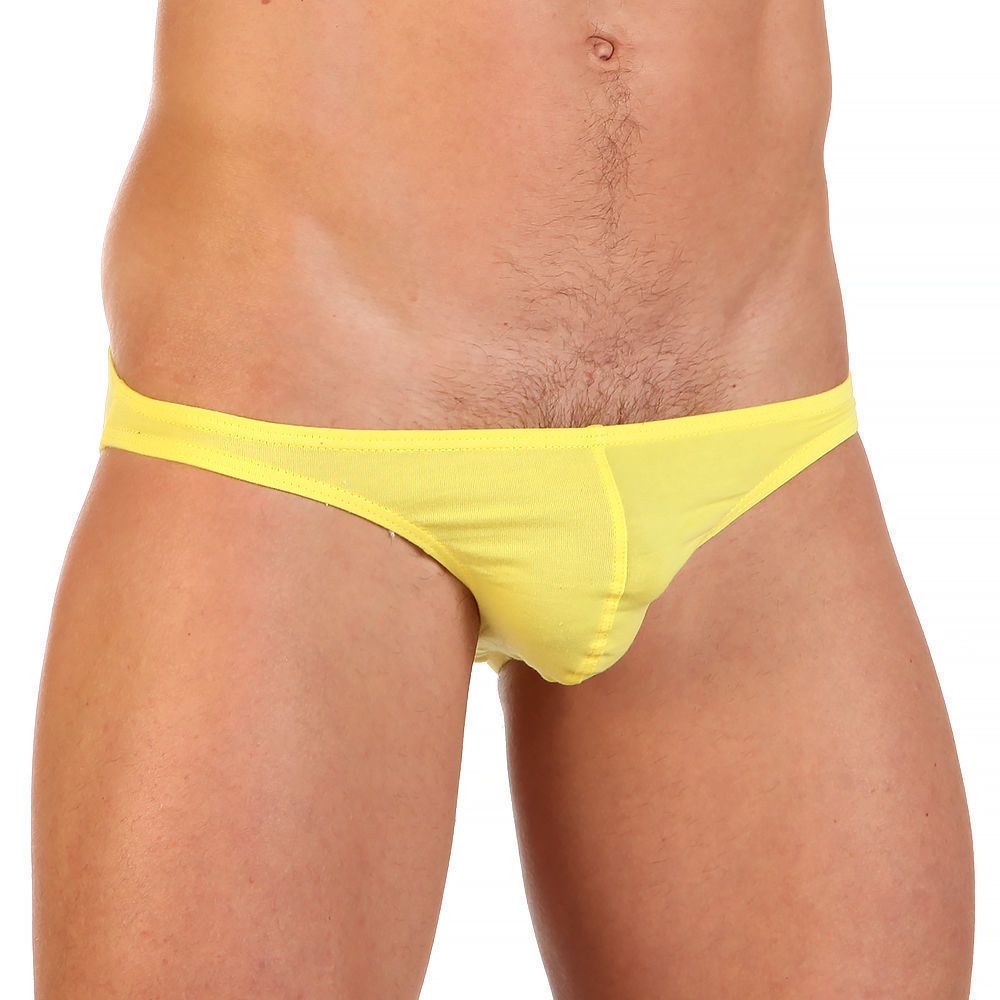 Мужские трусы брифы желтые Romeo Rossi RR2001-13