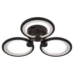 Светильник потолочный светодиодный ЭРА Модерн Odry CLL-1-46W 3K-6,5K RC BK с ДУ черный