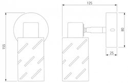 Бра Eurosvet Fente 20090/1 белый/хром