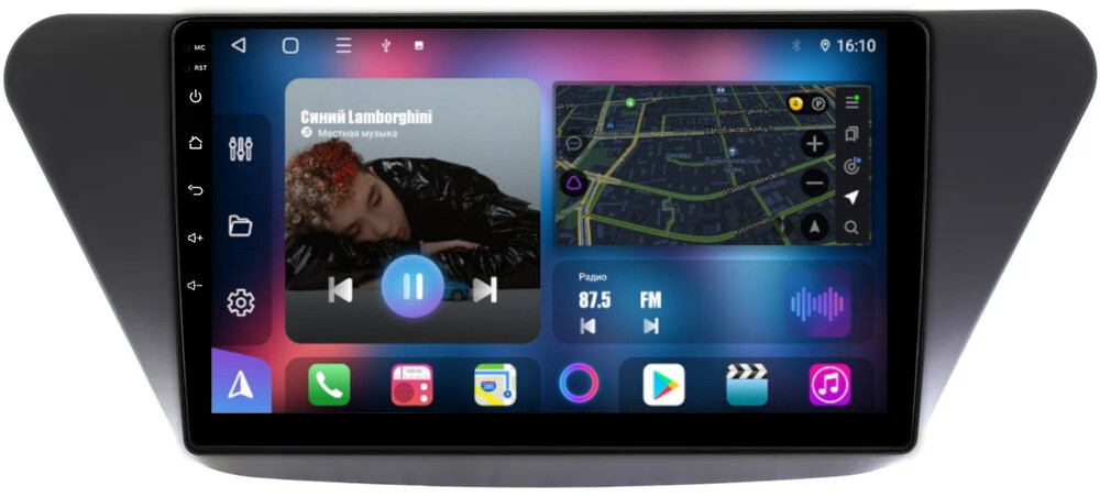 Магнитола для Lifan X50 2015+ - FarCar 561M монитор 9" QLED на Android 13, 8 ядер (TS18), CarPlay, 4G SIM-слот