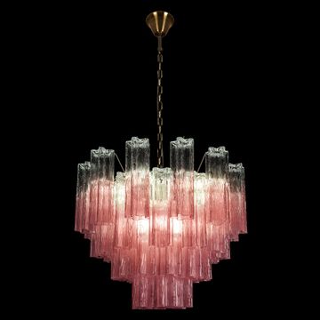 Подвесная люстра 10*Е14 10580/600 Clear pink розовый градиент Murano LOFT IT