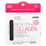 VPLab , Ultra Women's Beauty, жидкий коллаген, тропические фрукты, клубника и киви, 10 тюбиков с жидкостью, 100 мл (3,38 жидк. Унции)