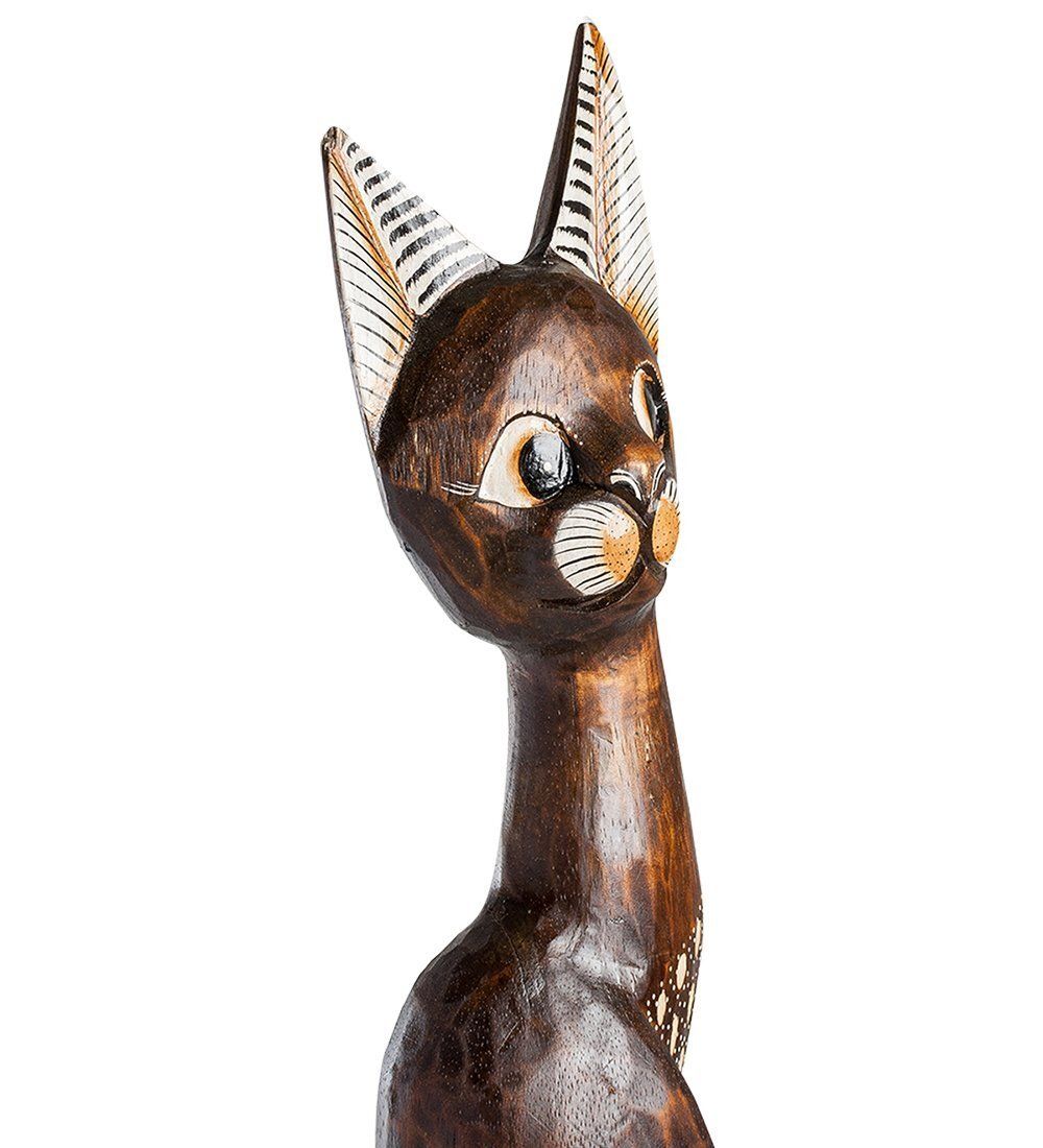 99-207 Статуэтка «Кошка» 80 см (албезия, о.Бали)