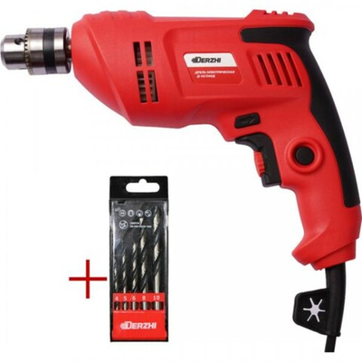 Дрель 540Вт/ЗВП/10мм/реверс/рег.оборотов/коробка