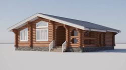 Проект Дома 124 кв. м из бруса Д-49