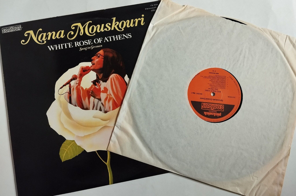 Винтажная виниловая пластинка LP Nana Mouskouri White Rose Of Athens (UK 1977)