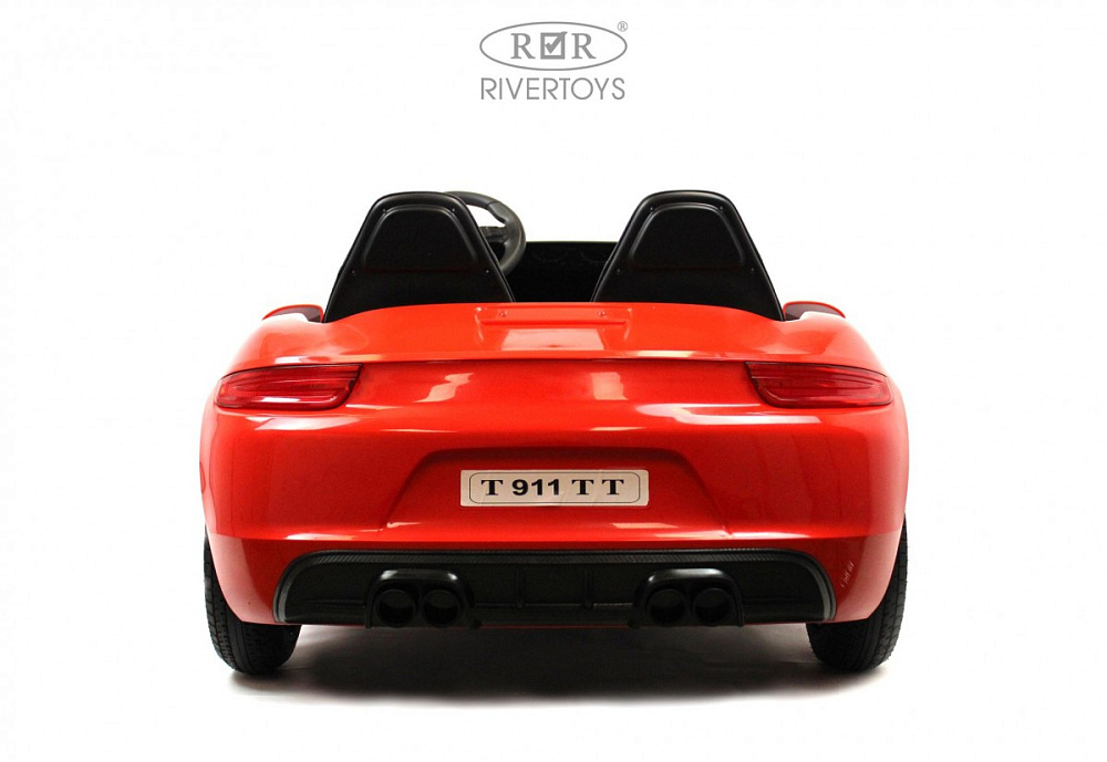 Детский электромобиль RiverToys Porshe Cayman T911TT красный