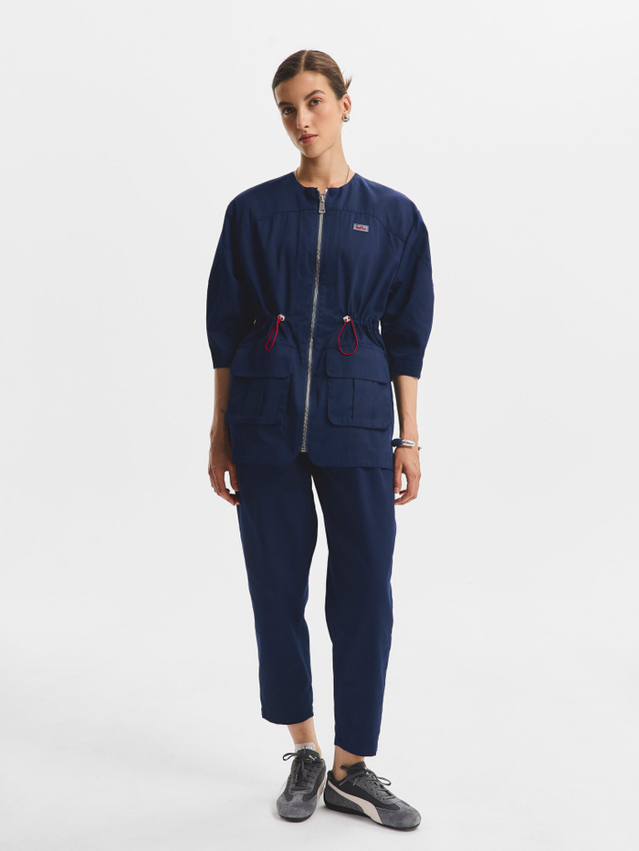 Жакет медицинский женский Волюмэ, нэви хлопок