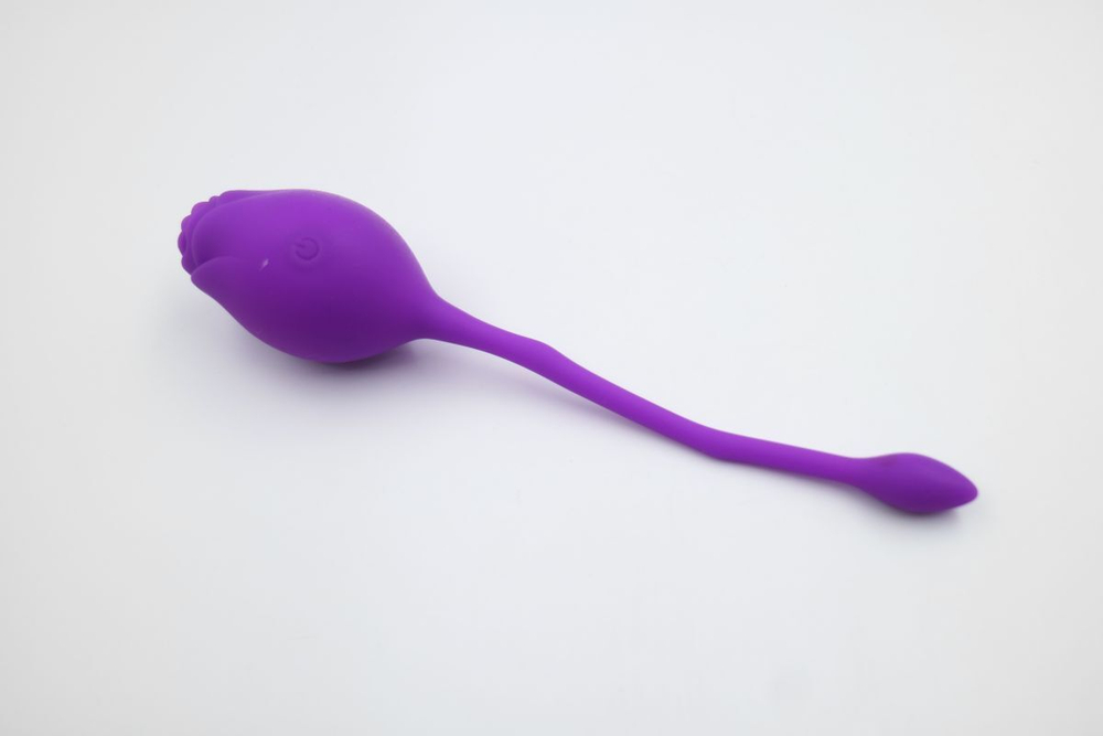 Фиолетовое перезаряжаемое виброяйцо Rosie с пультом ДУ (Цвет: фиолетовый)