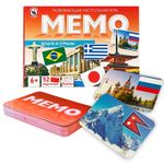 Игра настольная Мемо Флаги и страны, от 6 лет, 52 карточки, Русский стиль, 04752