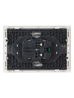 FORTE&PIANO Розетка 2-местная с заземлением с защитными шторками безвинтовое крепление 16А FP223 белый IEK