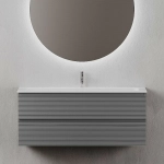 Тумба с раковиной Sancos Folk 120 FL120GS Grey soft
