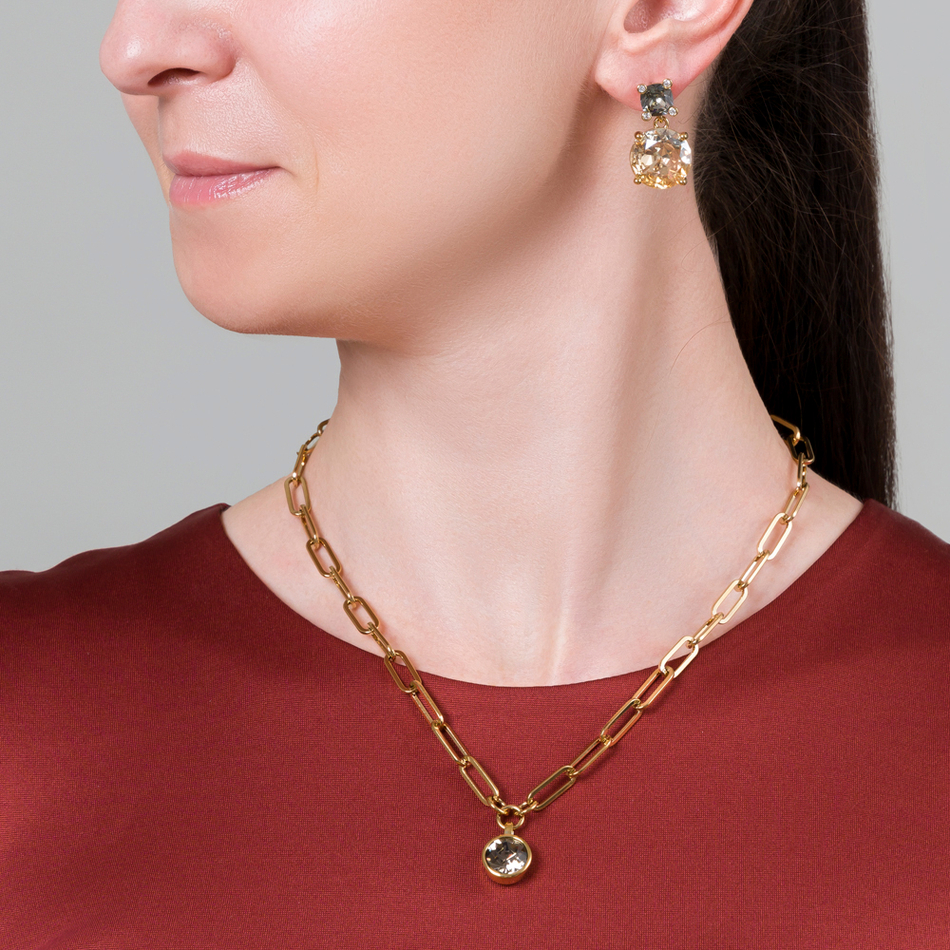 Серьги Dyrberg Kern NICOLA SG GREY/GOLDEN 450148