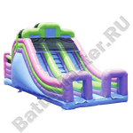 Детский надувной батут-горка "Двойной эффект-2" 11*5*6 м