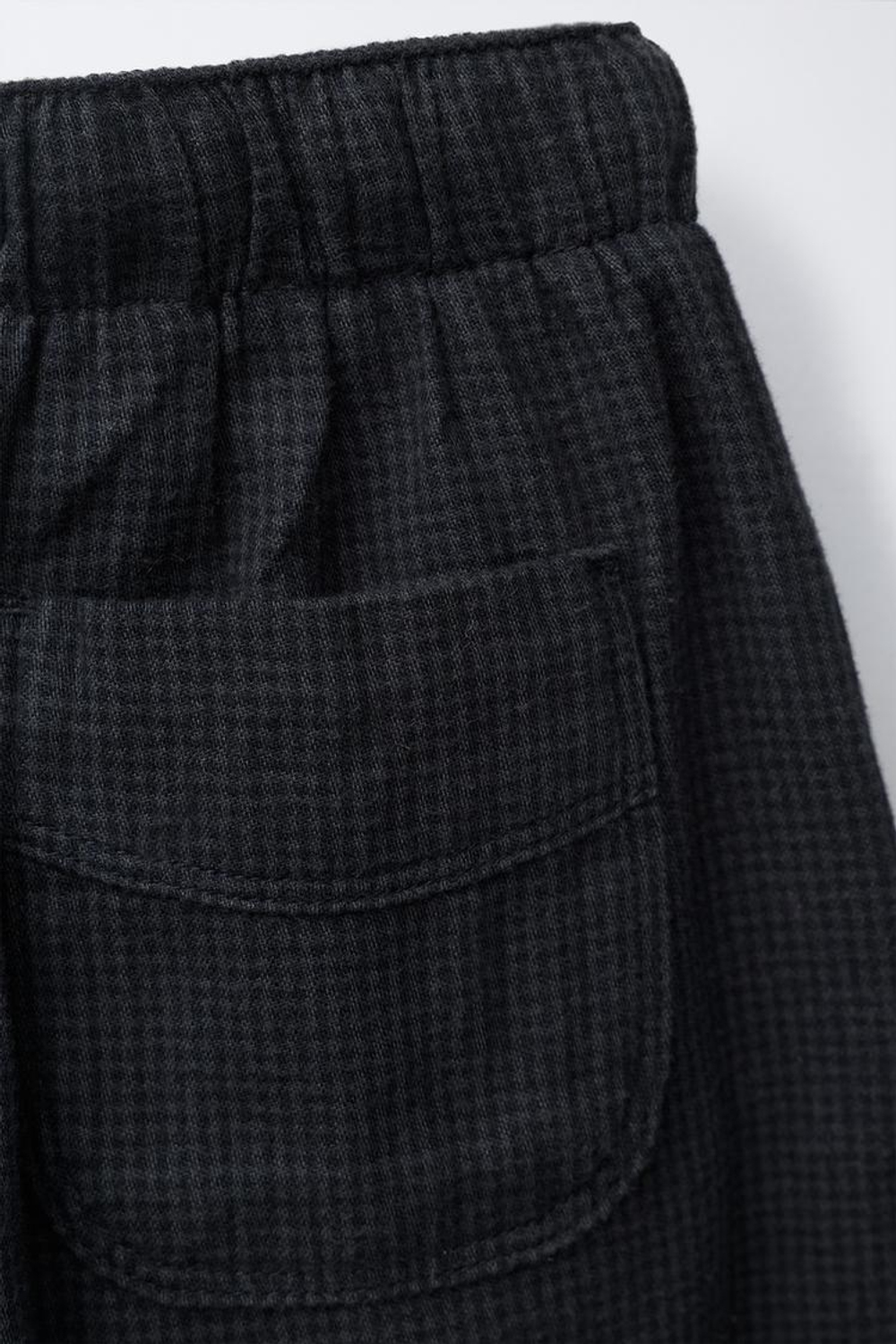 ZARA БРЮКИ В КЛЕТКУ, СЕРЫЙ