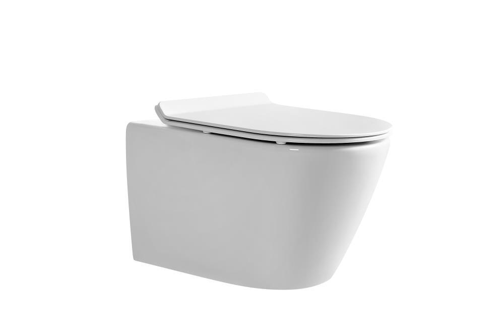 Унитаз I-TECH подвесной, безободковый, стульчак с микролифтом из UF материала, размер:  530*365*320м I 15 010