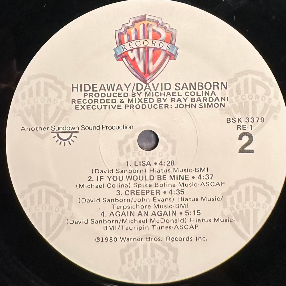 David Sanborn - Hideaway (США 1980г.)