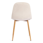 Стул BREEZE (mod. 4724) Велюр/металл , 44 х 53 х 87 см, Light beige (светло-бежевый) HLR1 / натуральный