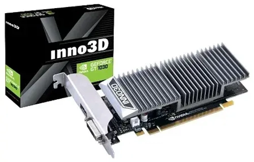 Видеокарта Inno3D GeForce GT 1030 2GB GDDR5 LP, 2G GDDR5 64bit DVI HDMI N1030-1SDV-E5BL