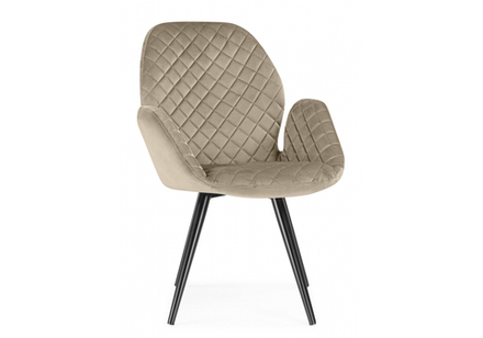 Кресло Woodville Муат поворотное светло-коричневый, черный