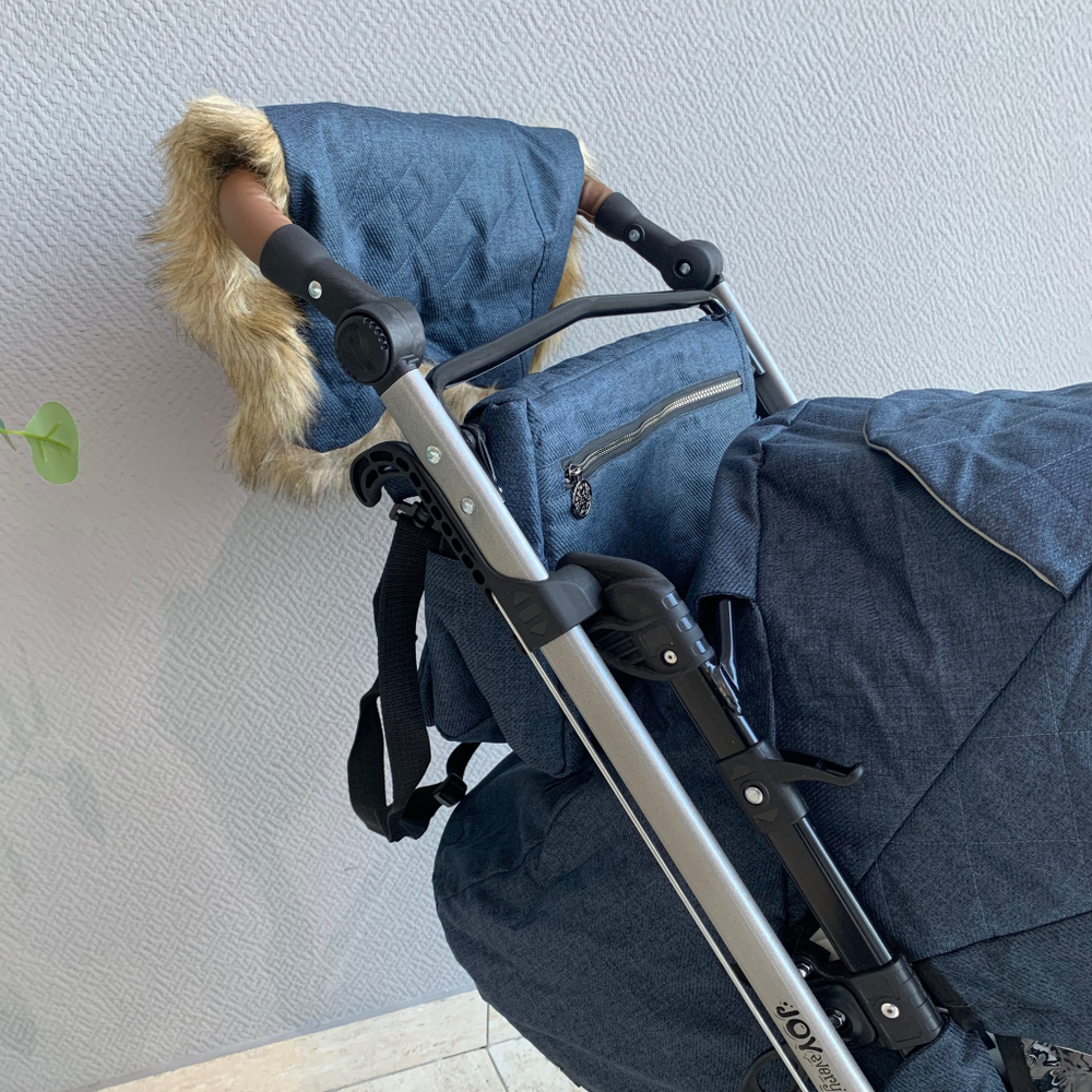 Санки - коляска JOY EVERY DAY синий NIKA арт. J1/2
