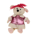 Мышка Аллочка в дубленке, 21 см.