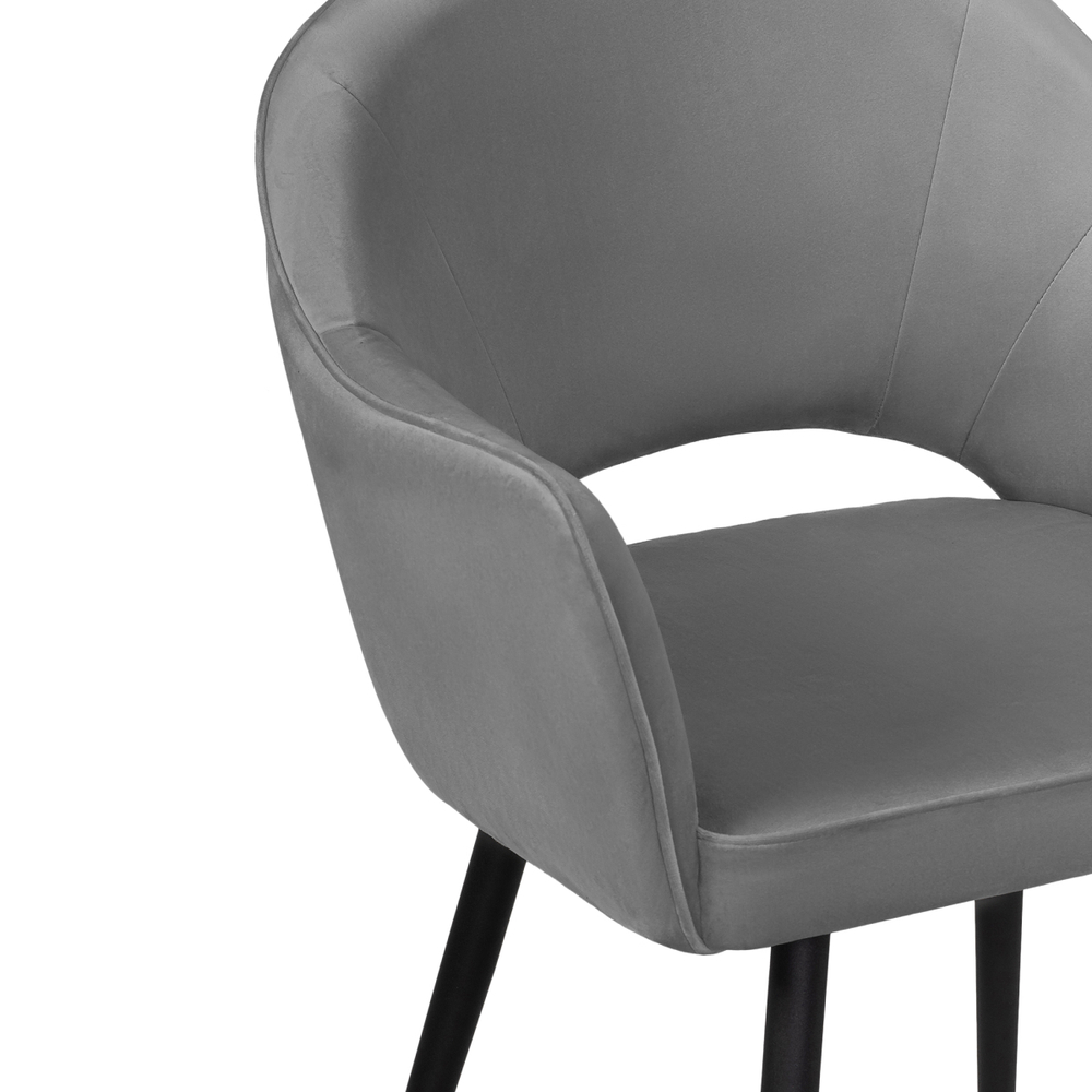 Стул на металлокаркасе Woodville Ойстер MR-11, черный, ножки черные