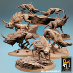 Infernum Dogs Адская гончая монстр 1шт миниатюра для dnd, днд, pathfinder, фентези, Настольная игра, НРИ, Варгейм, РПГ
