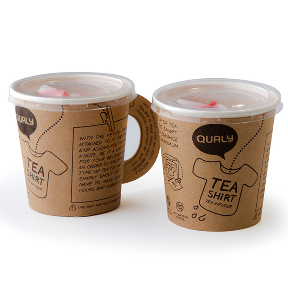 Заварочная ёмкость для чая Tea Shirt зеленая Qualy