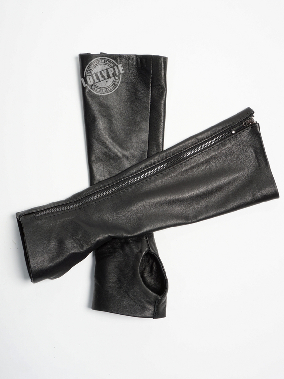 Наручи из натуральной кожи женские с пальцем