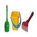 Набор №4 (ведро,лопатка, грабли) (И-0110)