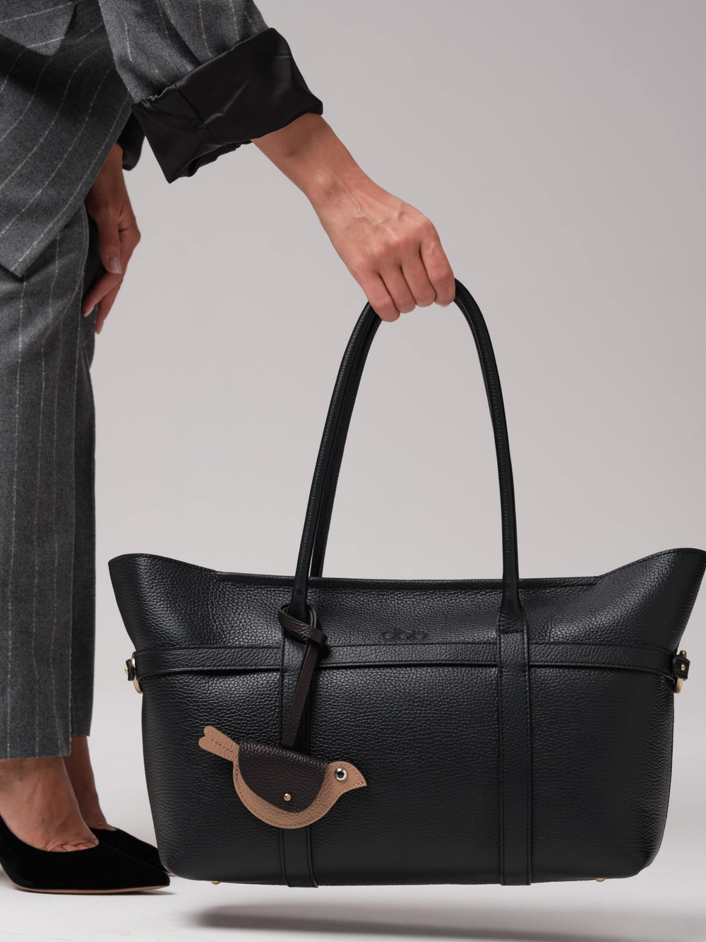 Женская кожаная сумка DBR 31229 черный