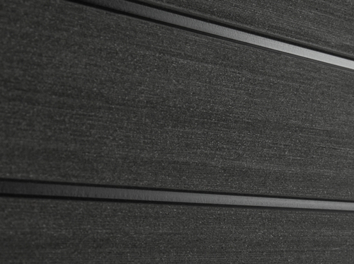 Профиль ДПК для заборов - SW Agger. Цвет черный. (1 м.п.)