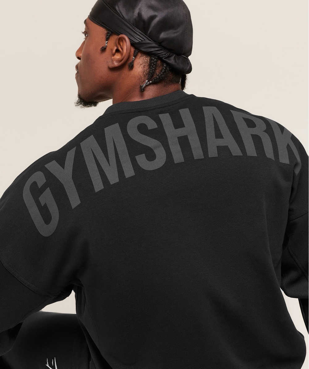 Толстовка GYMSHARK Power Sweatshot Blackout