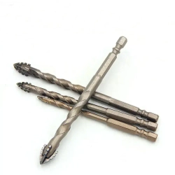 Сверло победитовое четырехгранное для стекла керамики бетона металла 6мм